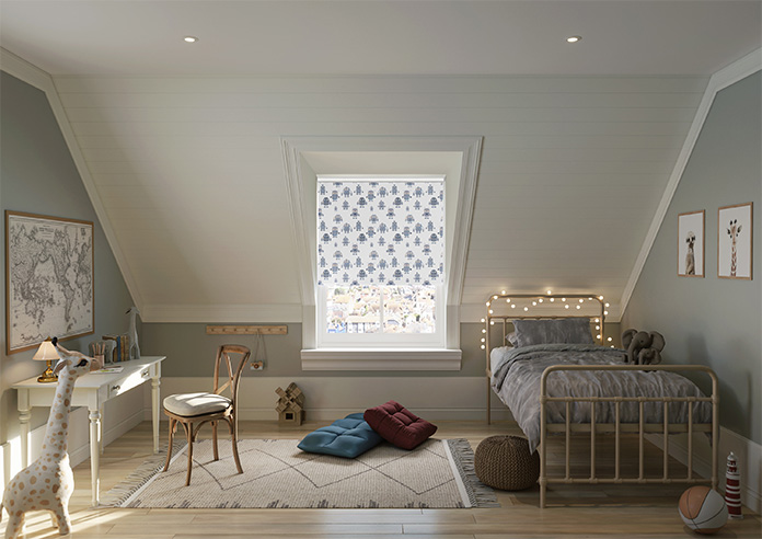 Robo Town, Cyborg Grey - Roller Blind - Image 8